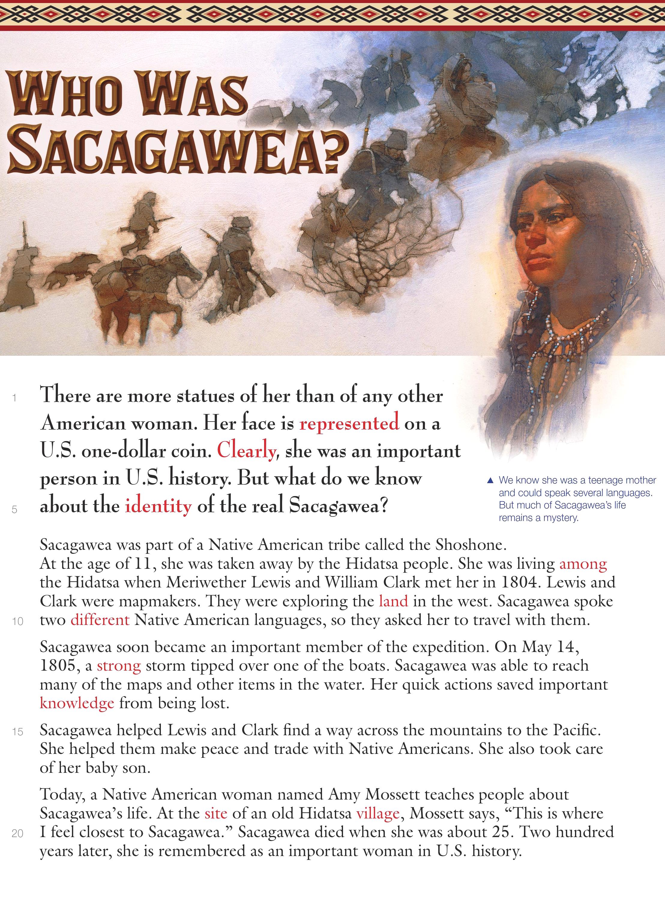 Who was Sacagawea - SAOHOM English Centre (SHEC)