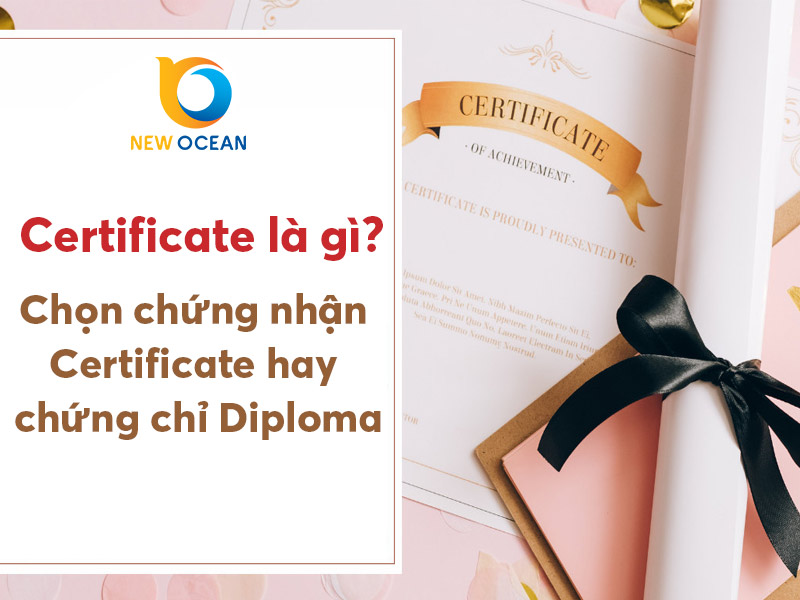 Certificate là gì? Chọn chứng nhận Certificate hay chứng chỉ Diploma